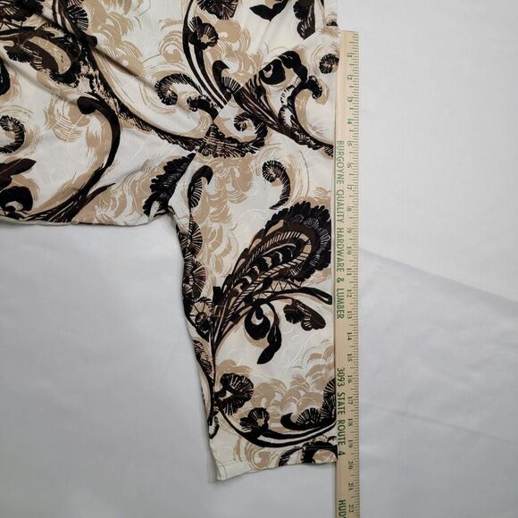 JM Collection Tunic Top Womens 2X Textured Stretch Flowy Pausley Office Career - Picture 10 of 13